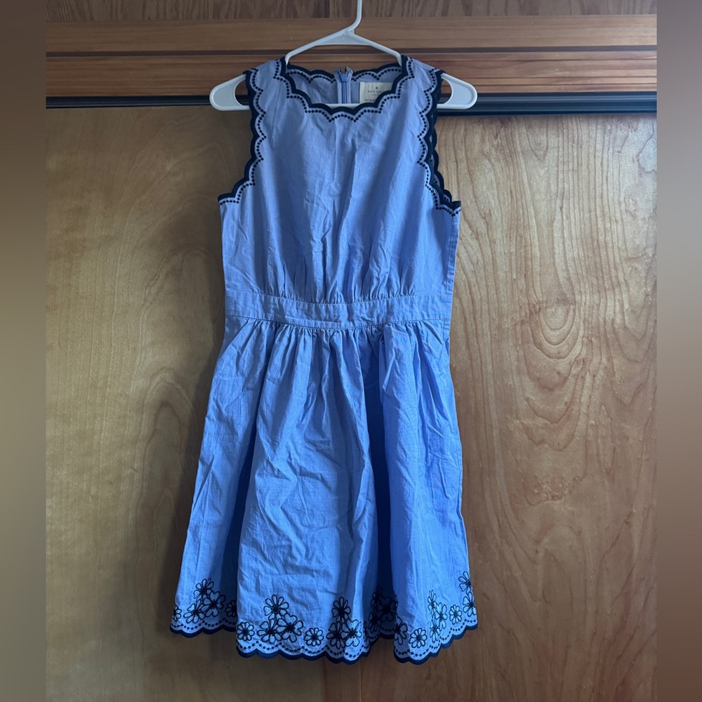 kate spade new york Daisy Embroidered Chambray Dress Size 4 (New w/o Tags)